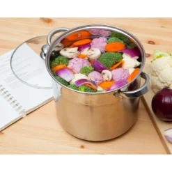 McSunley Stainless Steel Stock Pot 9 In. 8 Qt Silver