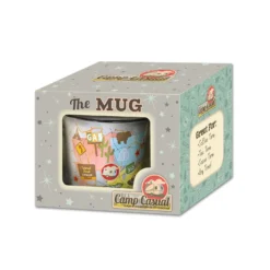 Camp Casual Multicolored Ceramic Travel Map Vintage RV Coffee Mug 1 Pc