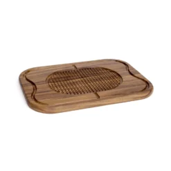Lipper International 20 In. L X 15 In. W X 1 In. Acacia Wood Carving Board