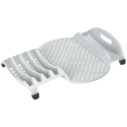 Progressive Prep Solutions 13.5 In. L X 10.5 In. W X 2.25 In. H White TPE/Polypropylene Dish Drainer