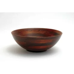 Lipper International 13.75 Oz Wood Round Footed Salad Bowl 1 Pk