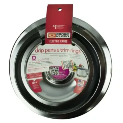 Range Kleen Chrome Drip Pans And Trim Rings 9.75 In. W X 9.75 In. L