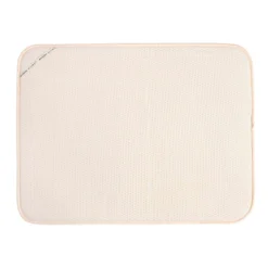 Envision Home 24 In. L X 18 In. W X 0.25 In. H Cream Microfiber Dish Drying Mat