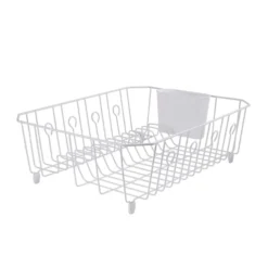 Rubbermaid 17.6 In. L X 13.8 In. W X 5.9 In. H White Steel Dish Drainer