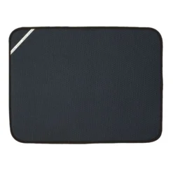 Envision Home 24 In. L X 18 In. W X 0.25 In. H Black Microfiber Drying Mat