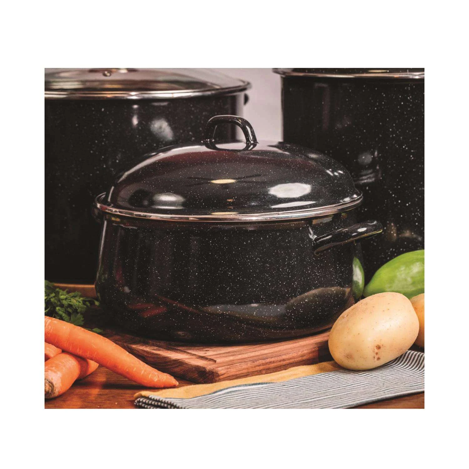 Granite Ware Steel Dutch Oven 9.5 Qt Black - Image 4