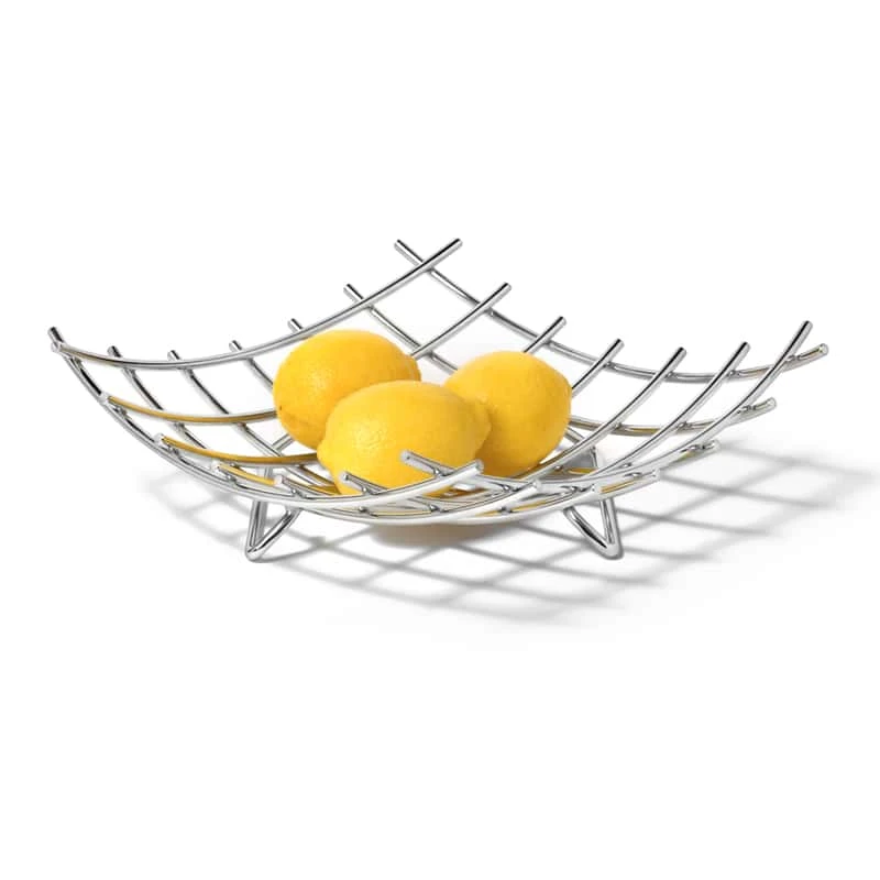 Spectrum 13.5 Oz Silver Steel Grid Bowl 1 Pk