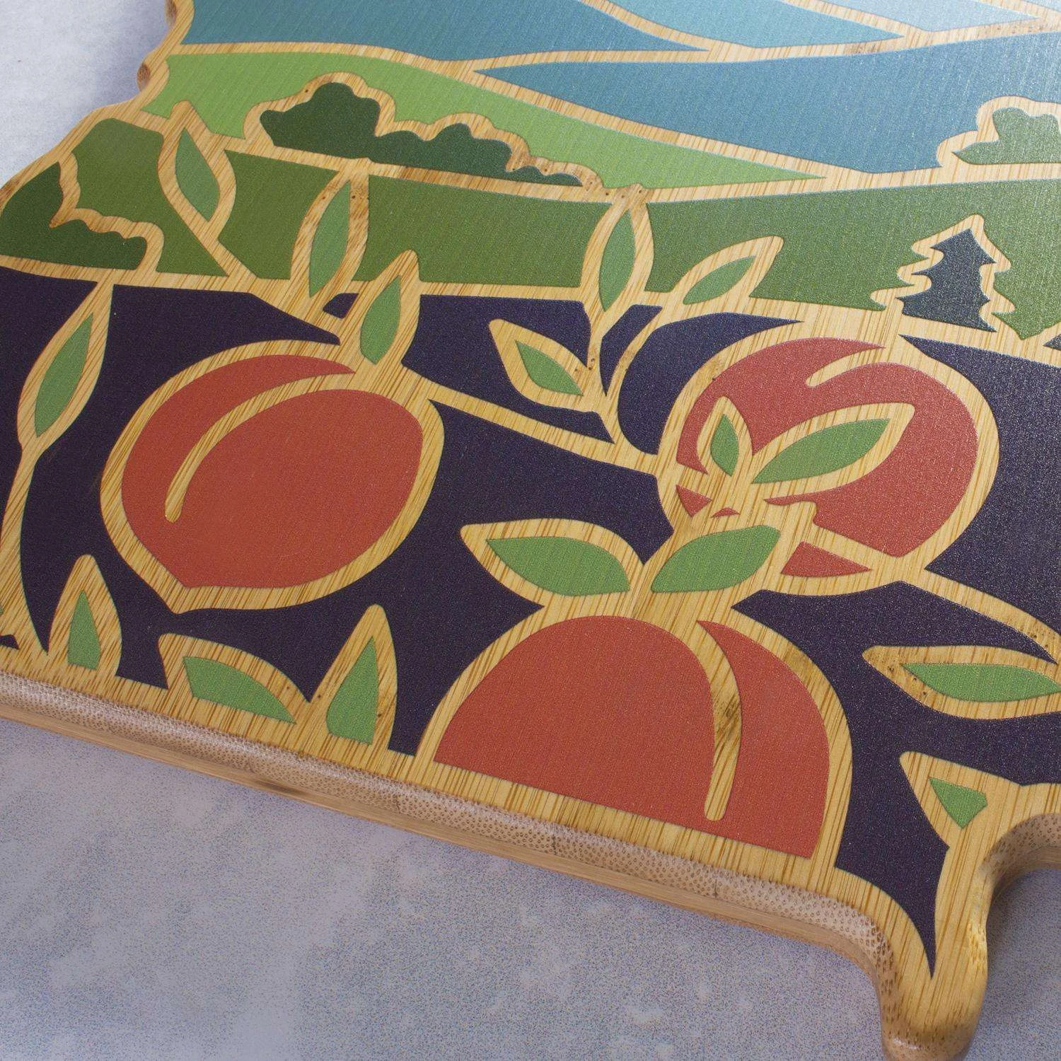 Totally Bamboo 11.75 In. L X 13.25 In. W X 0.6 In. Bamboo Georgia State Serving & Cutting Board 1 Pc - Image 8