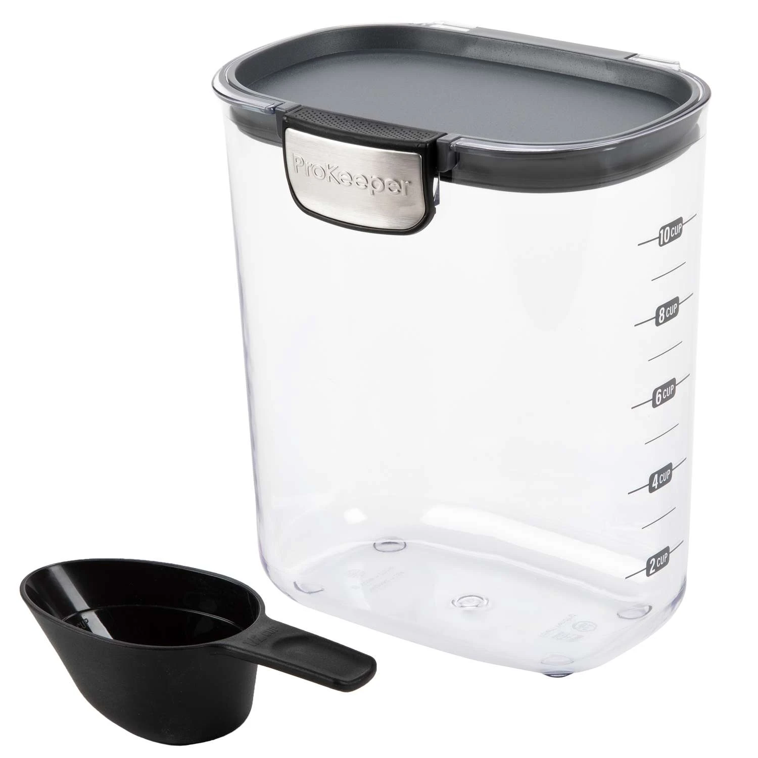 Progressive ProKeeper 2.65 Qt Black/Clear Food Container And Lid 1 Pk