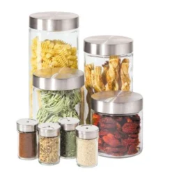 OGGI Clear Canister Set 8 Pk