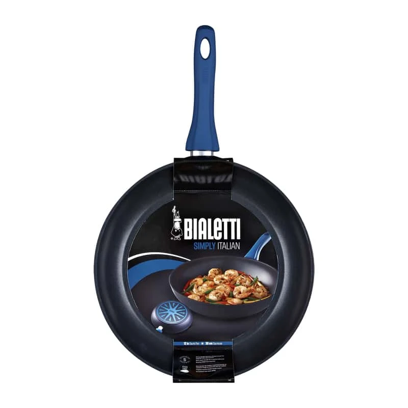 Bialetti Aluminum Saute Pan 12 In. Black/Blue