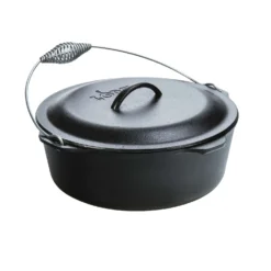 Lodge Logic Cast Iron Dutch Oven 12.875 In. 9 Qt Black