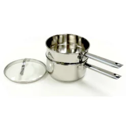 RSVP International Endurance Stainless Steel Double Boiler 7-3/4 In. 2 Qt Silver