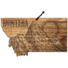 Totally Bamboo Rock And Branch 16 In. L X 9.5 In. W X 0.6 In. Bamboo Montana State Serving & Cutting