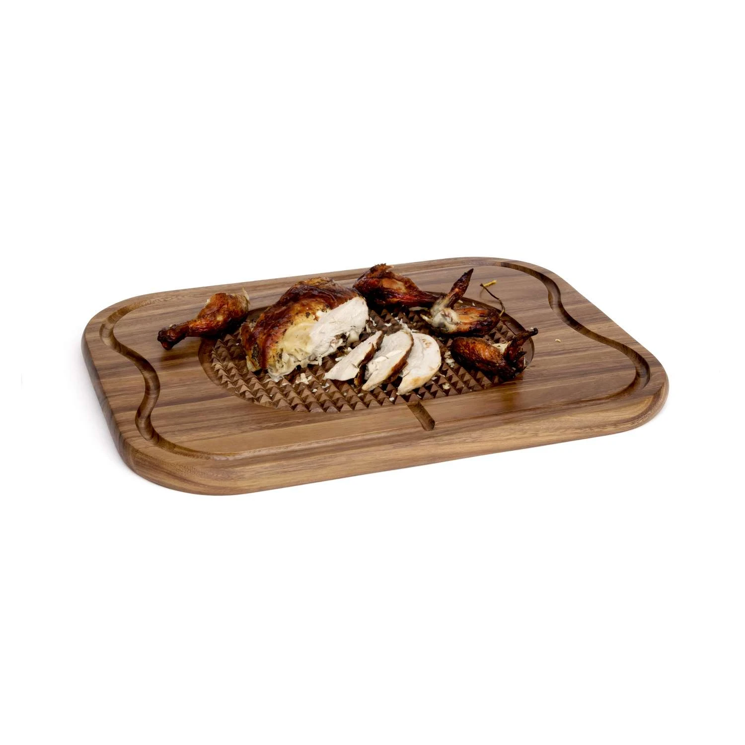 Lipper International 20 In. L X 15 In. W X 1 In. Acacia Wood Carving Board - Image 2