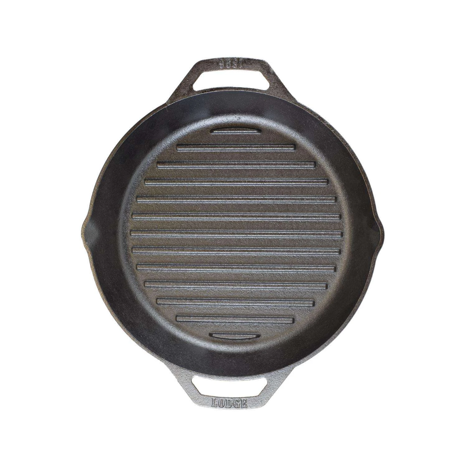 Lodge Cast Iron Grill Pan 12 In. Black - Image 2