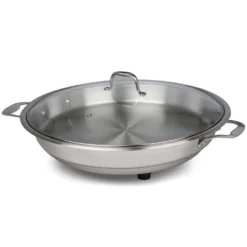 CucinaPro Stainless Steel Electric Skillet 12 In. Silver