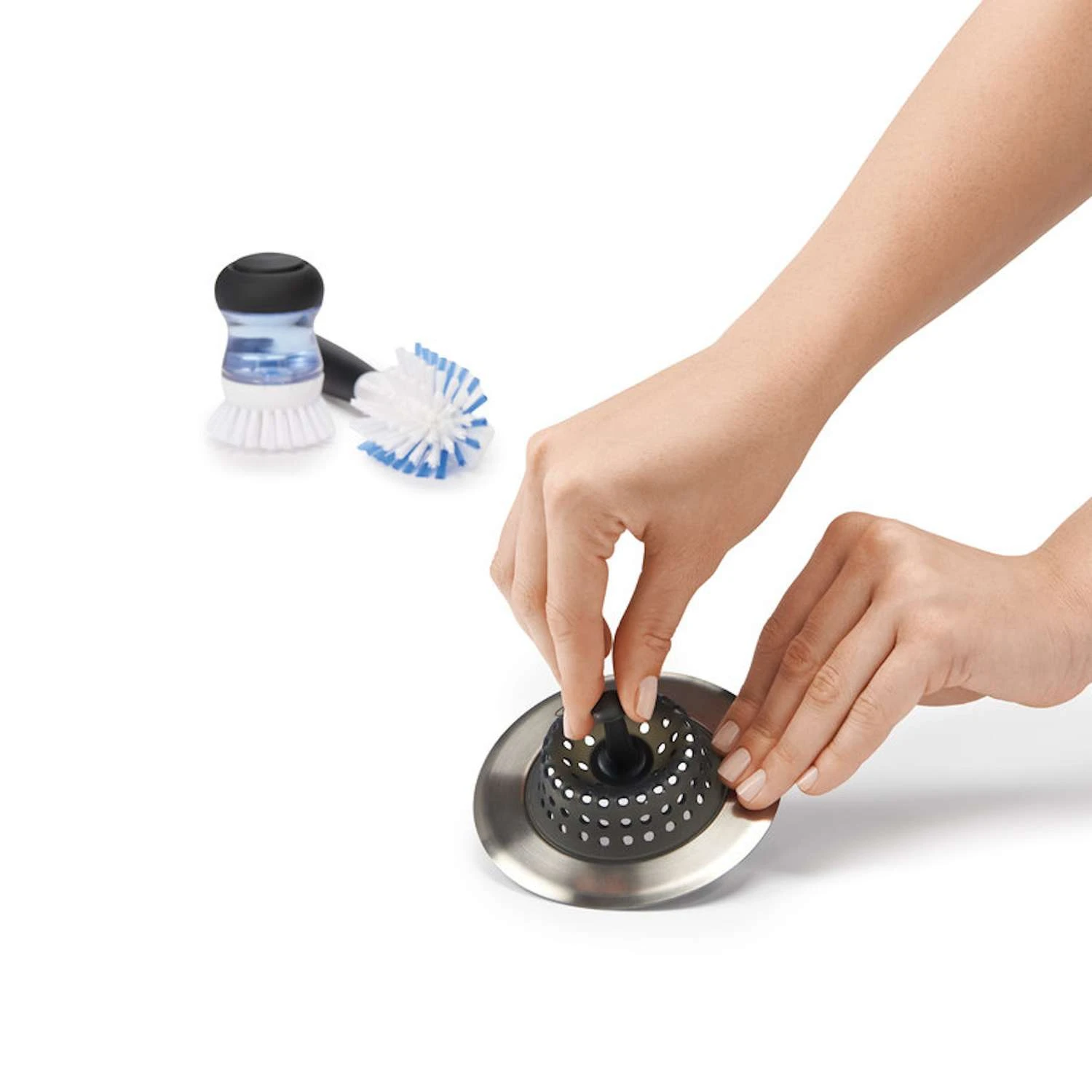 OXO Good Grips Satin Silicone Kitchen Sink Strainer - Image 4