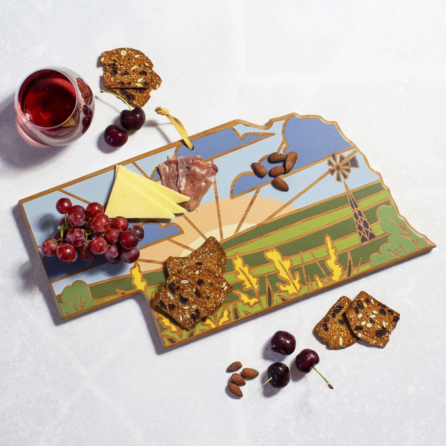 Totally Bamboo 18 In. L X 9 In. W X 1 In. Bamboo Nebraska Serving & Cutting Board 1 Pk - Image 4