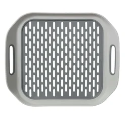 OGGI 14.6 In. L X 12 In. W X 2.16 In. H Gray PP/TPR Elevated Drying Tray
