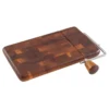 Totally Bamboo 9.5 In. L X 5.68 In. W X 1 In. Acacia Wood Cheese Board With Slicer