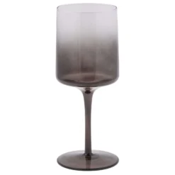 Karma Gifts Mid Century Gray Glass Ombre Wine Glass 1 Pk