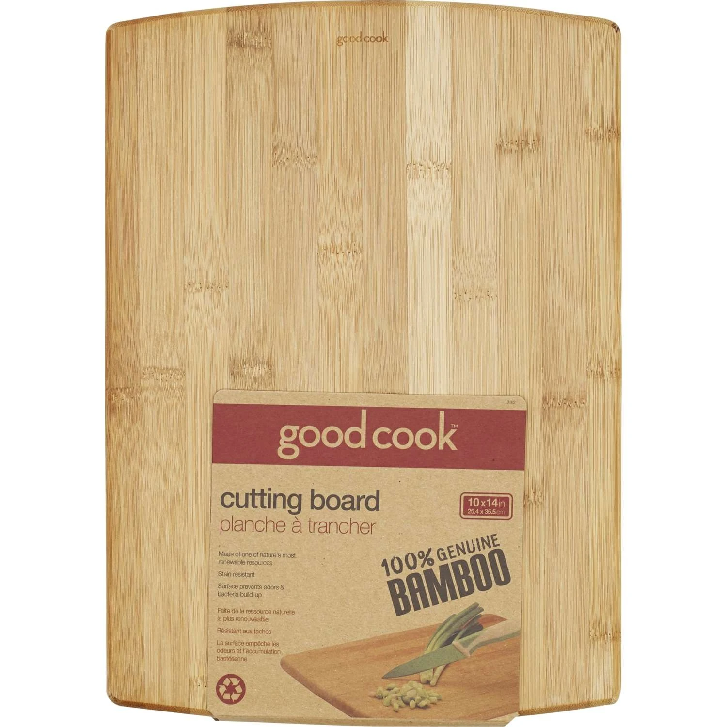 Good Cook 10 In. L X 14 In. W Bamboo Cutting Board - Image 2