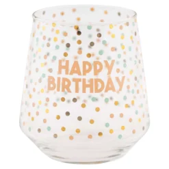 Karma Gifts Clear Glass Happy Birthday Wine Glass 1 Pk
