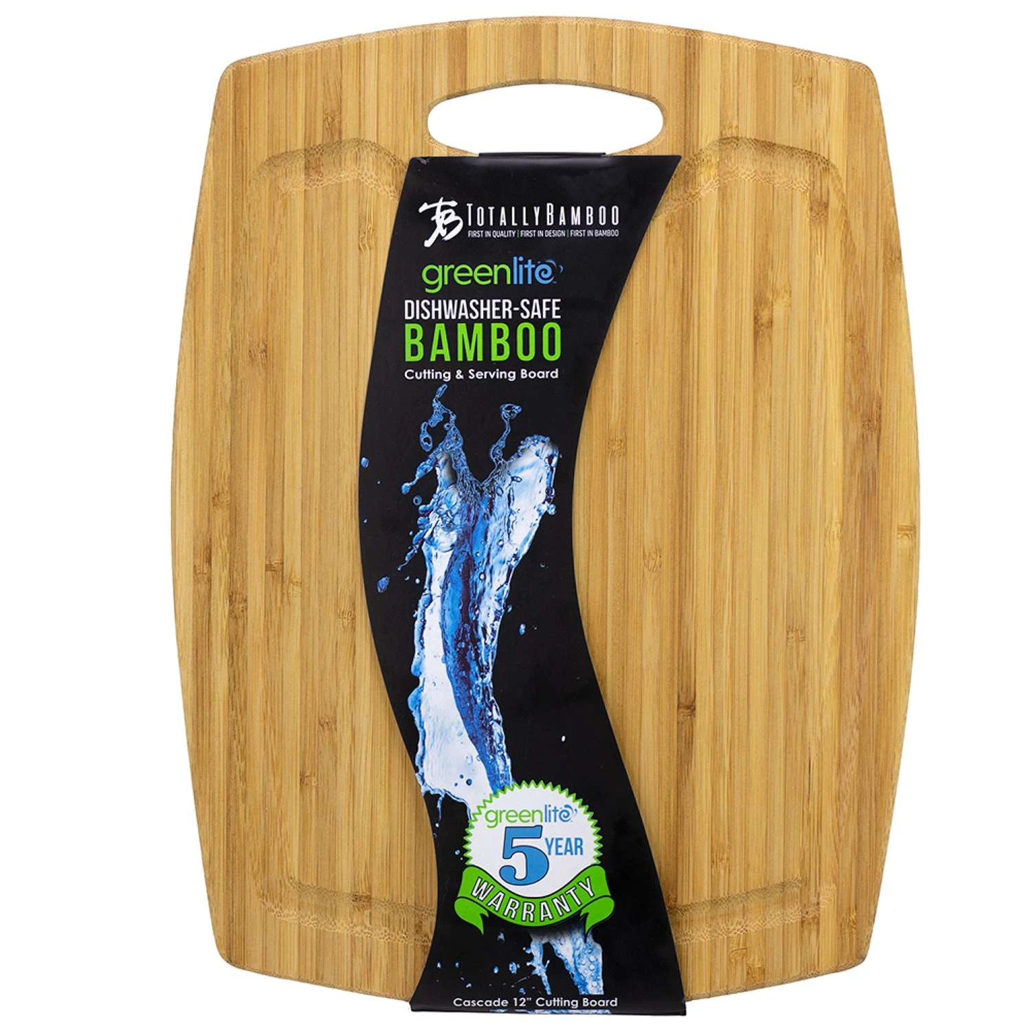 Totally Bamboo GreenLite 12 In. L X 9 In. W X 0.38 In. Bamboo Cutting Board - Image 3