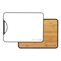 Totally Bamboo 11 In. L X 15 In. W X 0.63 In. Bamboo/Polypropylene Cutting Board