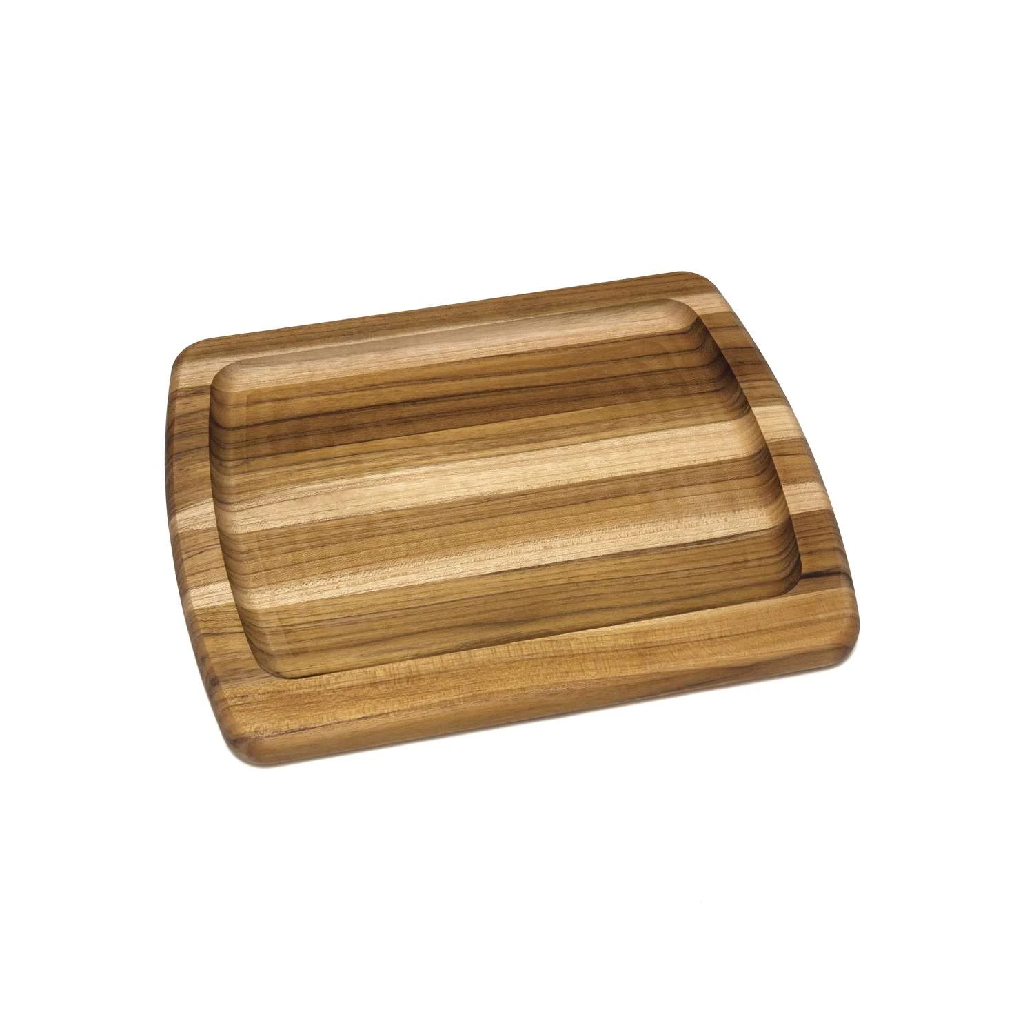 Lipper International 12 In. L X 10 In. W X 0.75 In. Teak Wood Cheese Board - Image 2