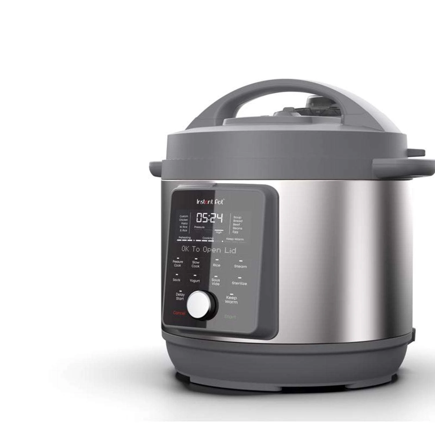 Instant Duo Plus Aluminum/Stainless Steel Digital Pressure Cooker 8 Qt Black/Silver