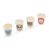 Red Rover Assorted Bamboo Animal Beverage Cups 4 Pk