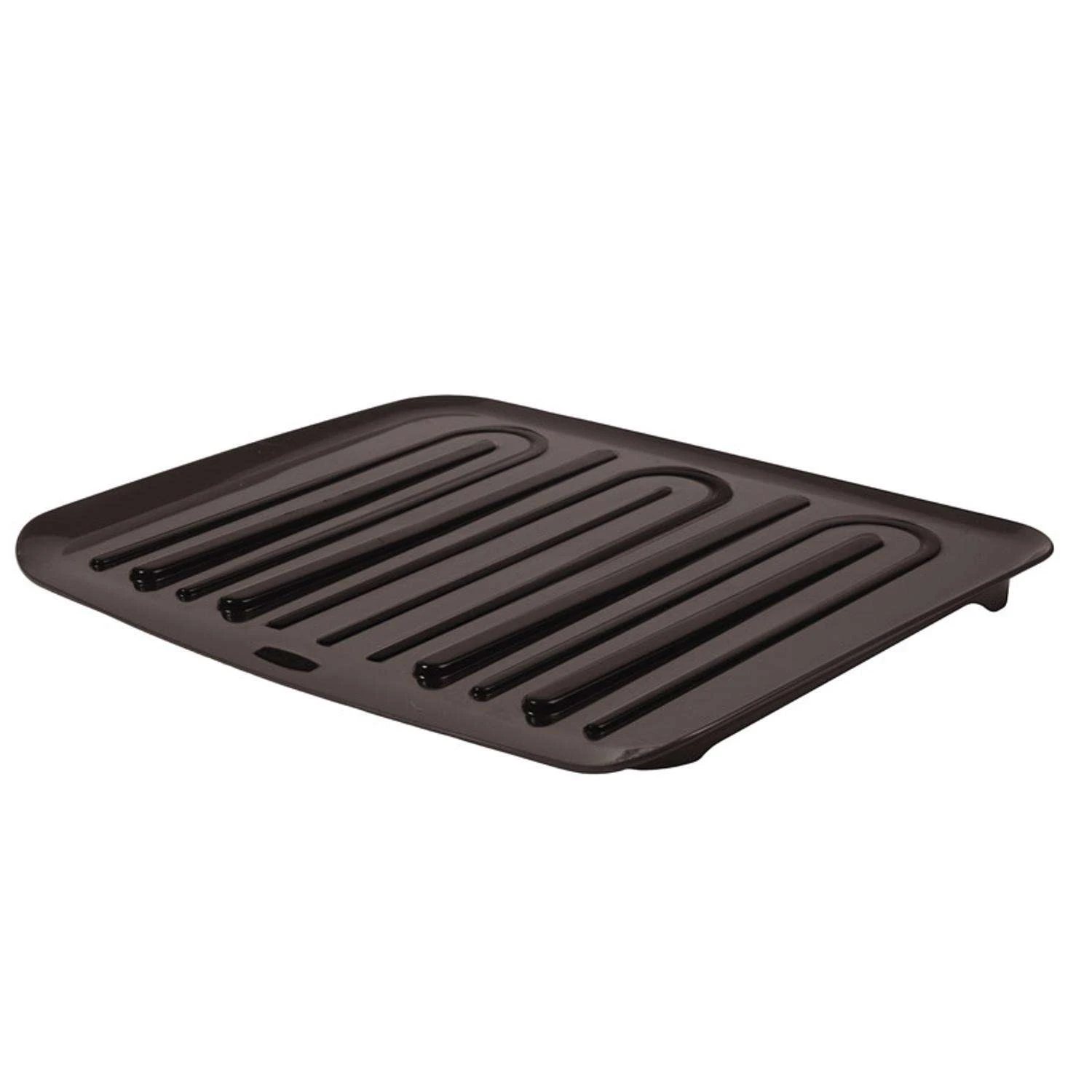 Rubbermaid 18 In. L X 14.8 In. W X 1.3 In. H Black Plastic Dish Drainer