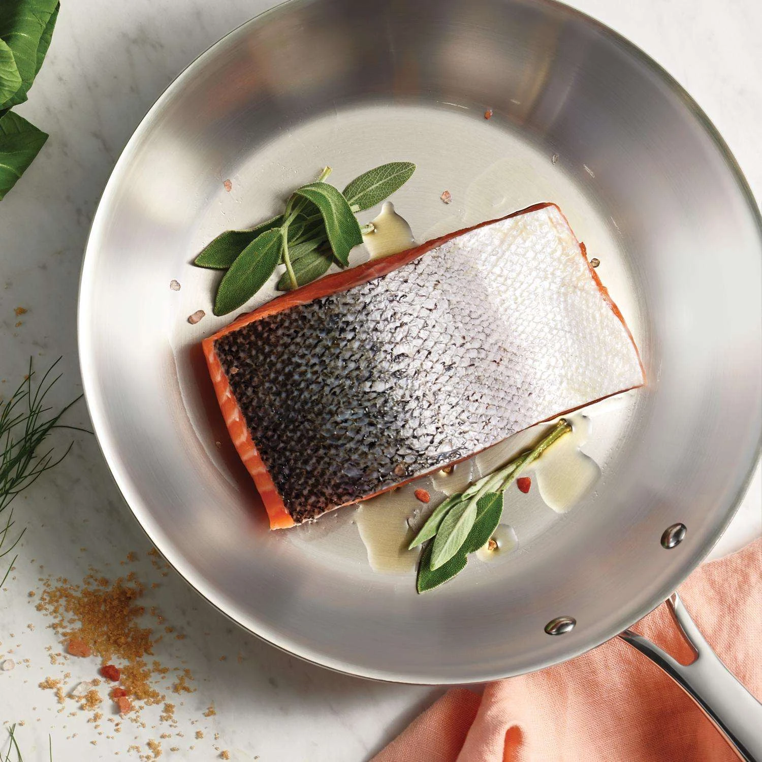 Tramontina Gourmet Stainless Steel Fry Pan 10 In. Silver - Image 2