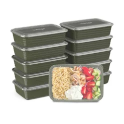 Bentgo 4 Cups Khaki Green Meal-Prep Container 10 Pk