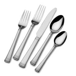 Pfaltzgraff Silver Stainless Steel Classic Design Flatware Set 20 Pk
