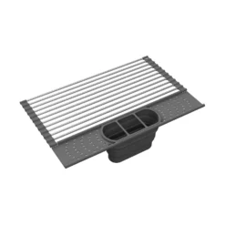 Grand Fusion 20 In. L X 13.2 In. W Gray Stainless Steel Dish Rack