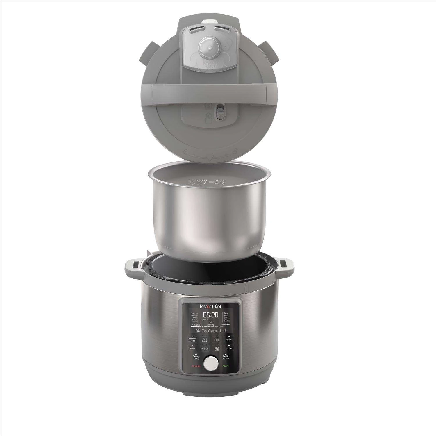 Instant Duo Plus Aluminum/Stainless Steel Digital Pressure Cooker 8 Qt Black/Silver - Image 3