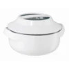 OGGI 2.3 Oz White Plastic/Stainless Steel Insulated Serving Bowl Serving Bowl 9.25 In. D 1 Pc