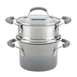 Rachael Ray Aluminum Steamer Insert 3 Qt Gray
