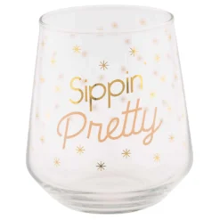 Karma Gifts Clear Glass Spinn Pretty Wine Glass 1 Pk