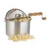 Whirley Pop Aluminum Stove Top Popcorn Popper 16.5 In. 6 Qt Silver