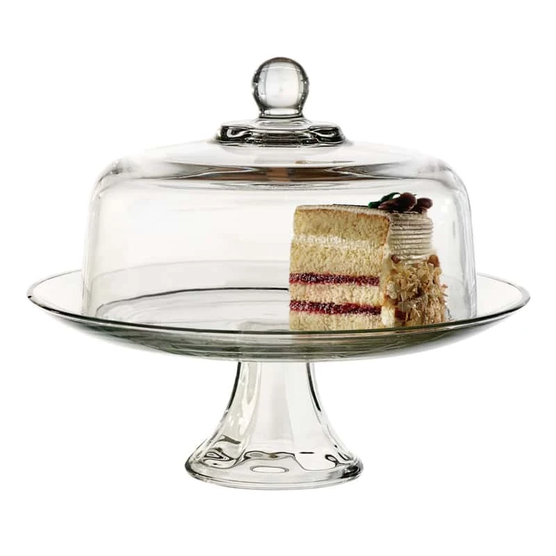Anchor Hocking Clear Glass Round Cake Plate/Dome 13 In. D 1 Pk
