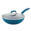 Rachael Ray Aluminum Stir Fry Pan 11 In. Blue