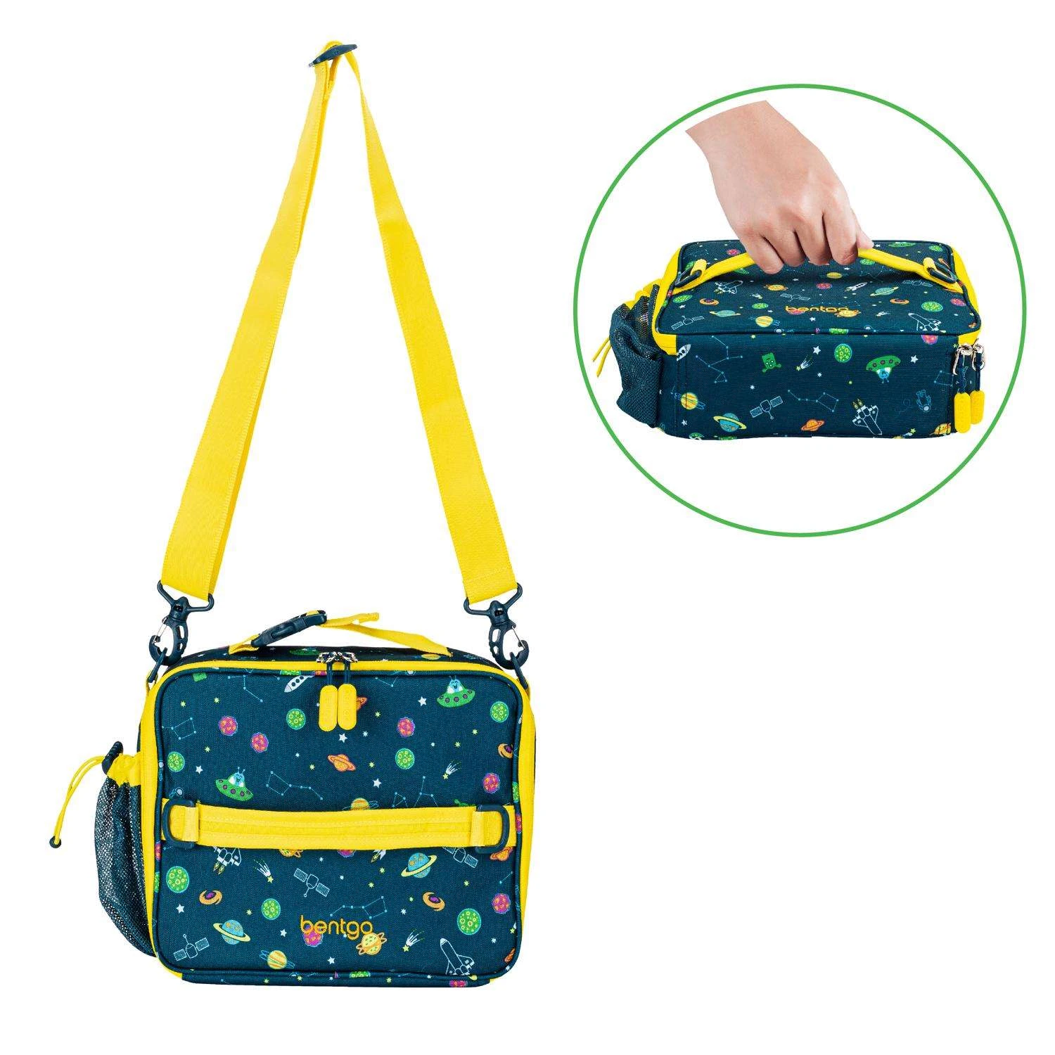 Bentgo Bentgo Kids Prints Space Reusable Lunch Bags 1 Pk - Image 2