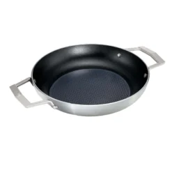 Moneta Pro Protection Aluminum Saute Pan 13 In. 3.75 Qt Silver