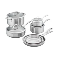 Zwilling J.A Henckels Stainless Steel Cookware Set Silver