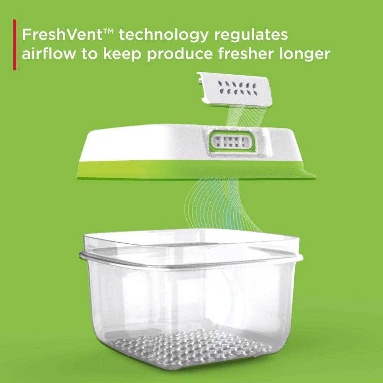 Rubbermaid FreshWorks 18.1 Cups Clear Produce Keeper 1 Pk - Image 4