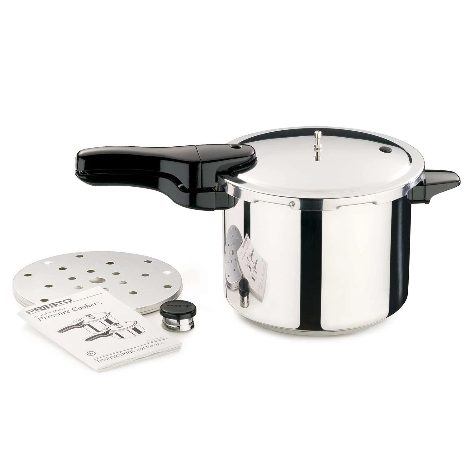 Presto Polished Stainless Steel Pressure Cooker 4 Qt - Image 2